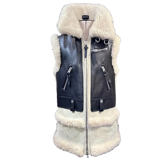 Coach Shearling Coat Vest - Picture 7 of 16